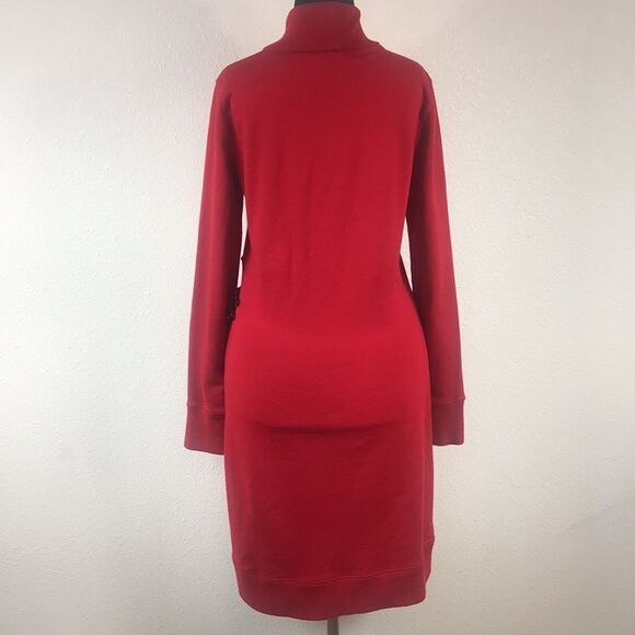 LRL LAUREN JEANS CO RALPH LAUREN RED WOMEN DRESS SIZE M - Picture 6 of 16